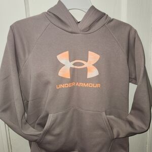 Under Armour Gray and Orange Performance Sweatshirt